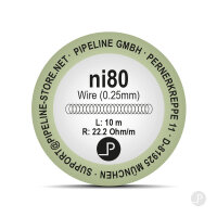 Ni80 Heizdraht (10 Meter) 0,25mm
