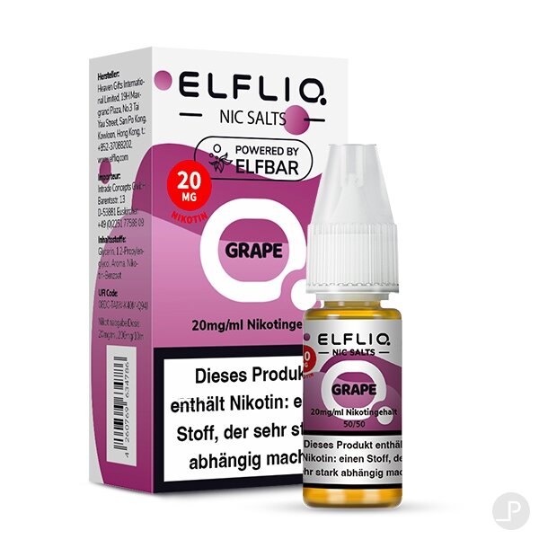 ELFLIQ Grape Nikotinsalz-Liquid 10ml
