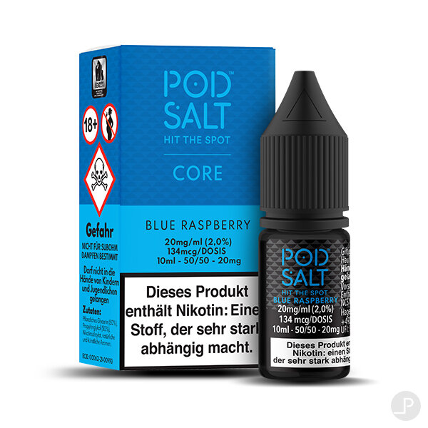 Pod Salt Blue Raspberry Nikotinsalz Liquid 10ml 20 mg/ml Nikotinsalz