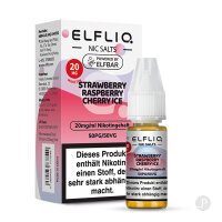 ELFLIQ Strawberry Raspberry Cherry Ice Nikotinsalz-Liquid...