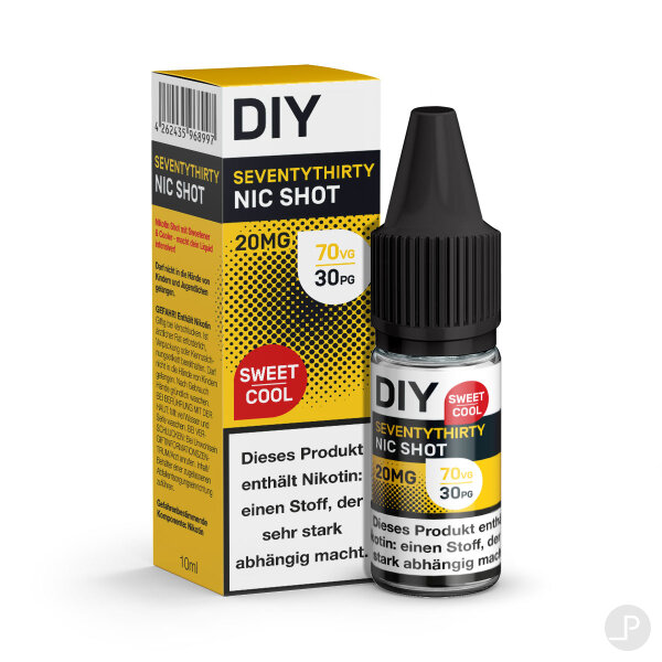 DIY Shot Sweet & Cool - SEVENTYTHIRTY Nikotin-Shot 70/30 10ml (20 mg/ml Nikotin)