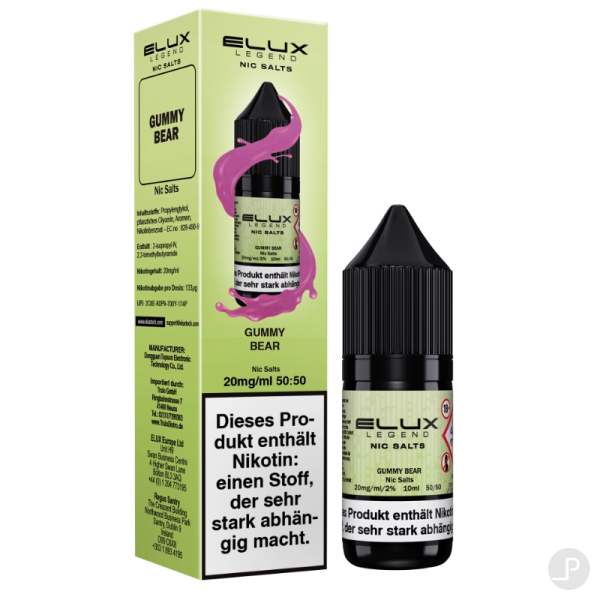 Elux Gummy Bear Nikotinsalz Liquid 10ml 10 mg/ml Nikotinsalz
