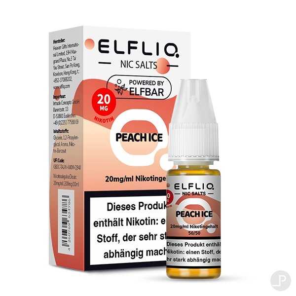 ELFLIQ Peach Ice Nikotinsalz-Liquid 10ml
