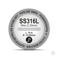 SS316L Edelstahldraht (10 Meter Rolle)