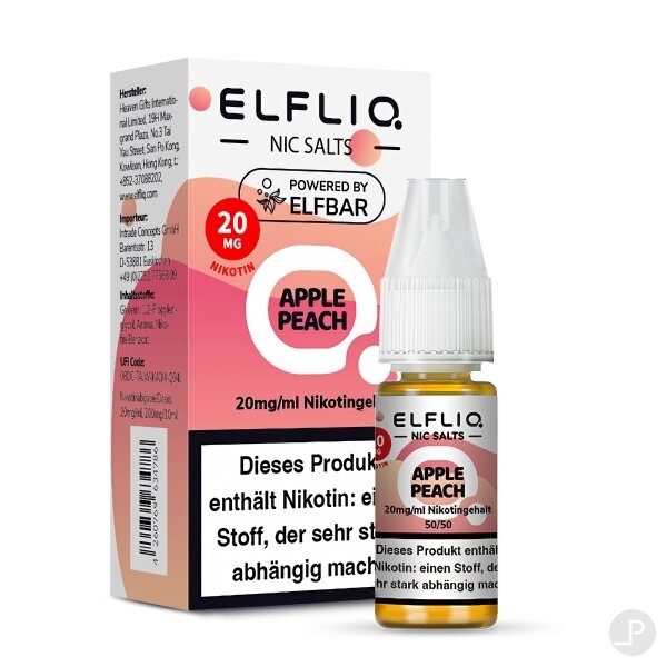ELFLIQ Apple Peach Nikotinsalz-Liquid 10ml
